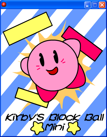 Kirby's Block Ball Mini Title